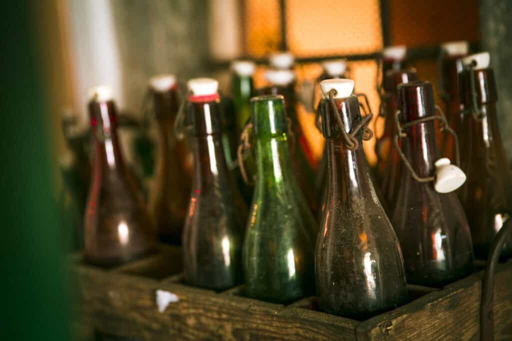 Beer With Swing Top Bottles